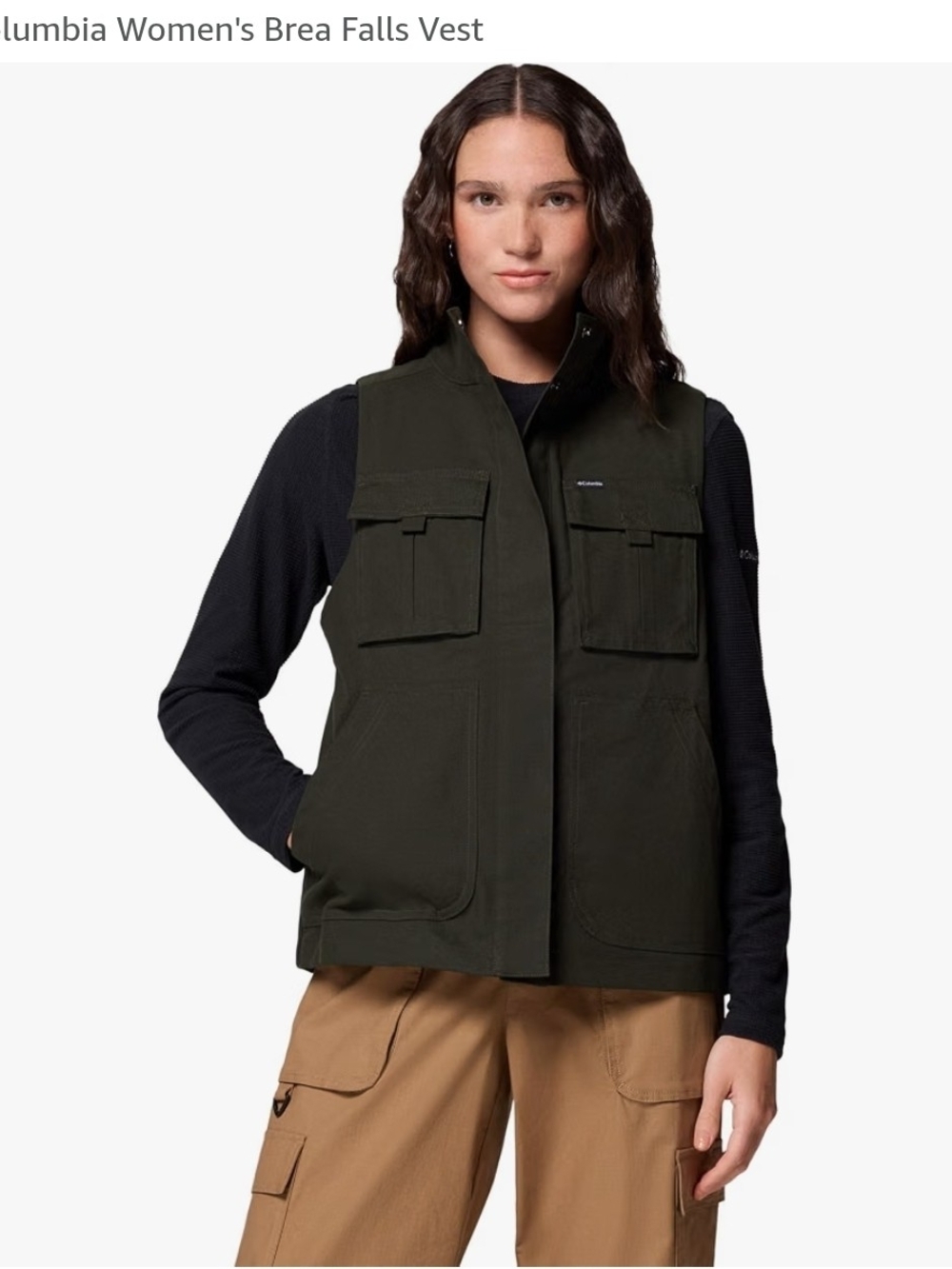Columbia Women's Olive Green Utility Vest